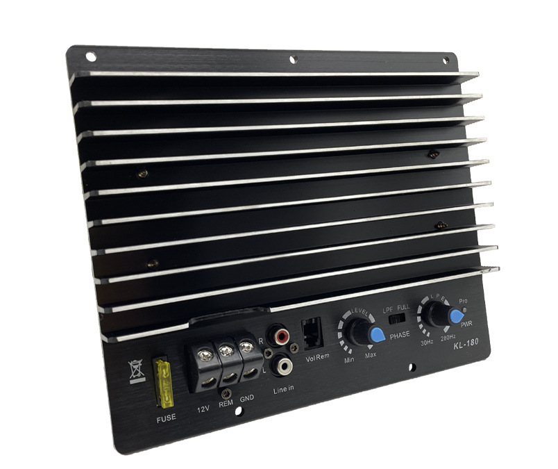 Cross-border 1200W fever high-power 10-inch 12-inch subwoofer power amplifier board passive subwoofer single-channel power amplifier 12V