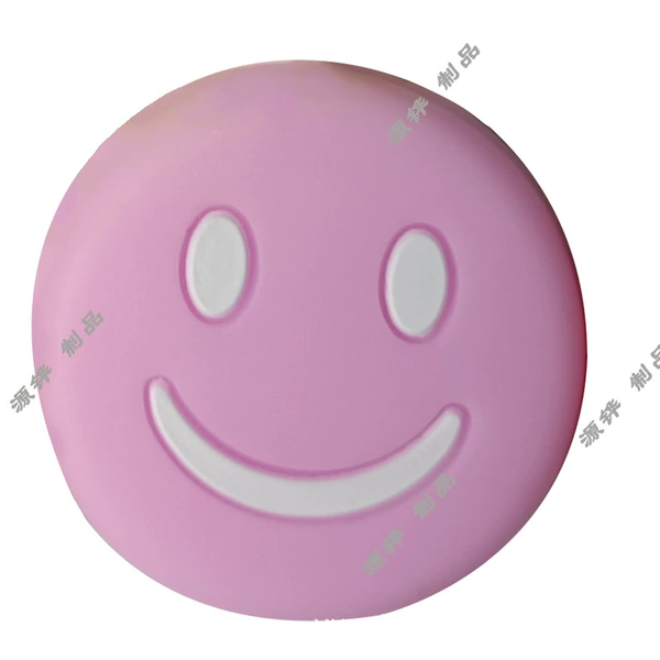 A pink smiley face