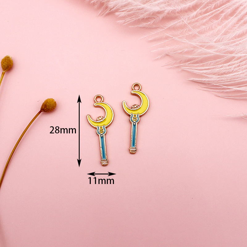 12g Weight Pendant Jewelry Making Type DIY Jewelry Accessories Classification 10 PCS/Package Quantity Alloy Material Color Block Pattern Enamel Design Cute Style 10 PCS/Package Alloy Color Block Pendant 4