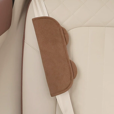 Car child safety belt shoulder pad cartoon cute car baby sleeping anti-collar protective cover car regulator (Seat belt shoulder pad) - little-bear-shoulder-cover