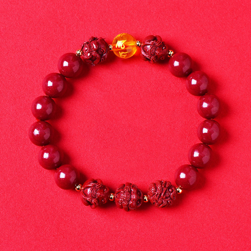 Bracciale in cinabro e oro viola per uomo e donna di coppia_voghion.com