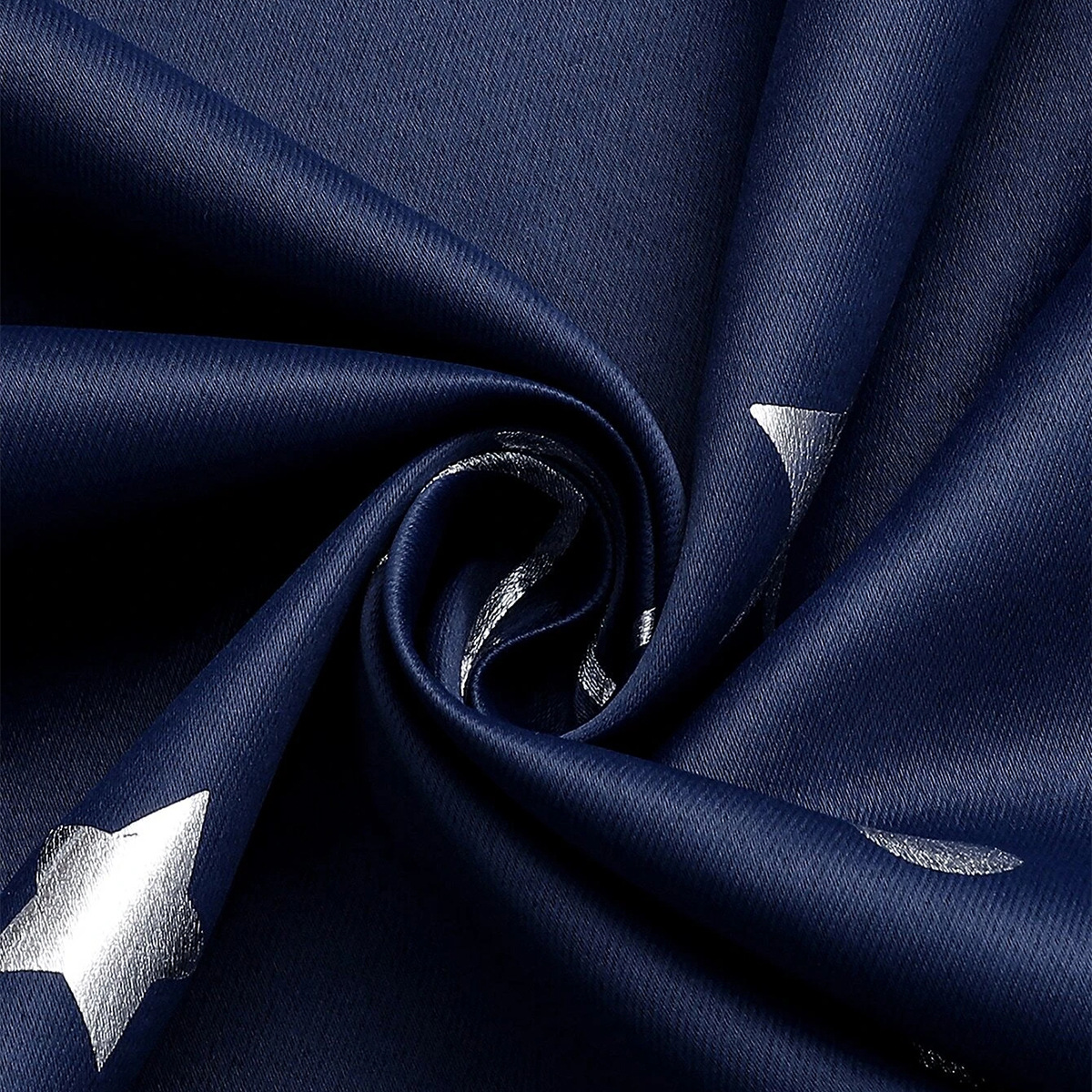 SHEIN spot sale Amazon gran estrella de plata perforación cortina de sombra para dormitorio sala de estar tela de cortina solar