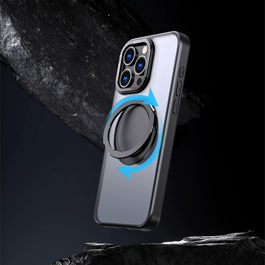 Чехол для iPhone 17 Pro с магнитным кольцом-держателем, вращающийся на 360°, защитный чехол для iPhone 16E