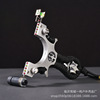 Metal street Olympic slingshot with laser with flat rubber bands with accessories, new collection, infra-red laser sight