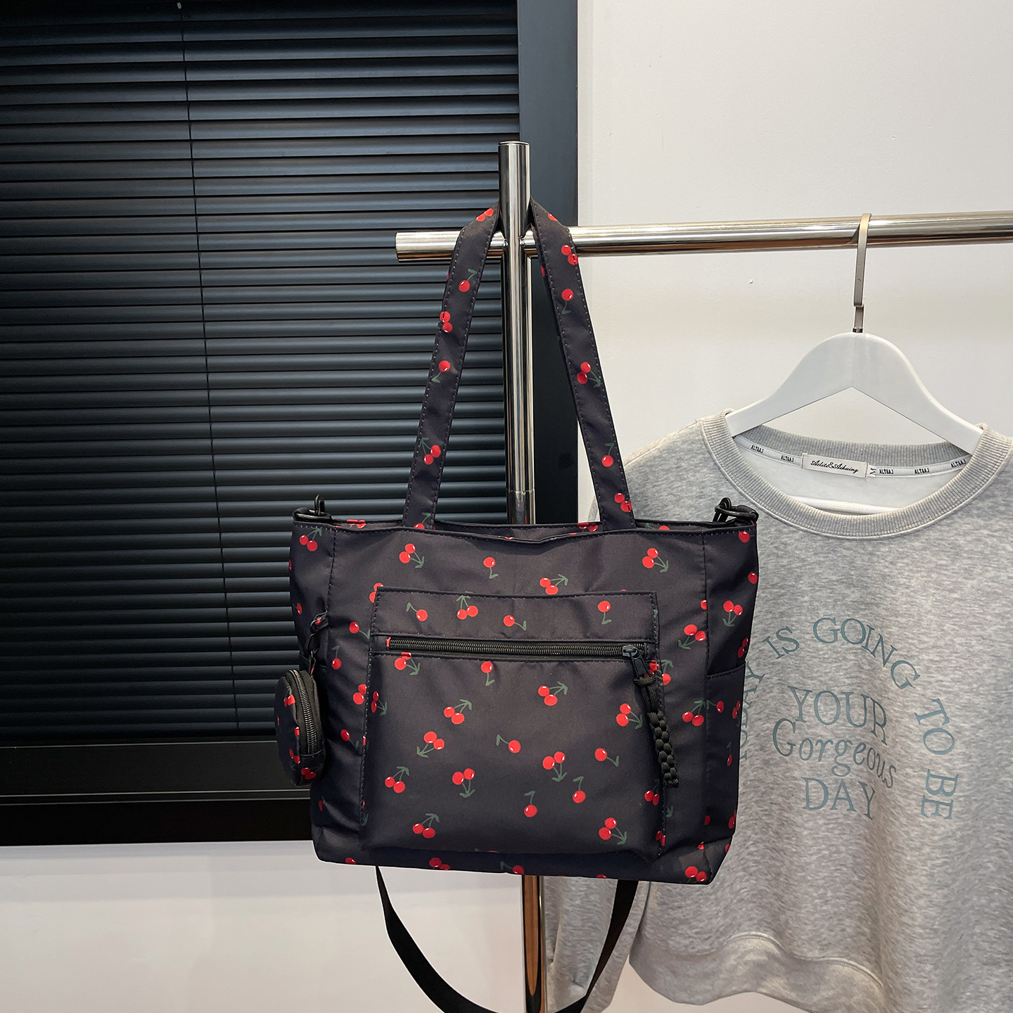 Bolsa de hombro transfronteriza tela tela impresa bolsa de mano bolsa de hombro de gran capacidad de moda moda bolsa de viaje corto