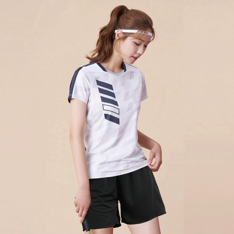 Summer uniform for badminton, quick dry set for training, with short sleeve