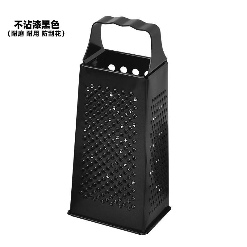 Rallador de cocina de acero inoxidable 430 negro, multifuncional, fácil de limpiar, fabricante de origen