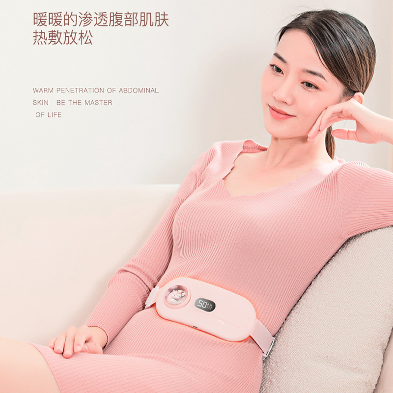 Cálido cinturón Palacio niñas Tía Grande del dolor del bebé caliente período menstrual dolor de vientre calefacción masaje calefacción ayuda de la cintura caliente
