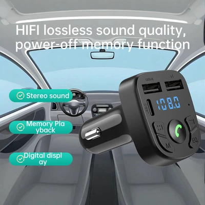 Player Fm Transmitter Bluetooth — Car mp3