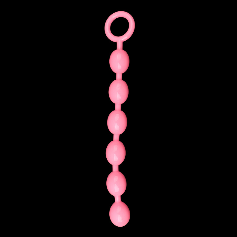 TPE Anal Beads with Graduated Pull Design, Flexible Unisex Anal Trainer Toy — detail image 2