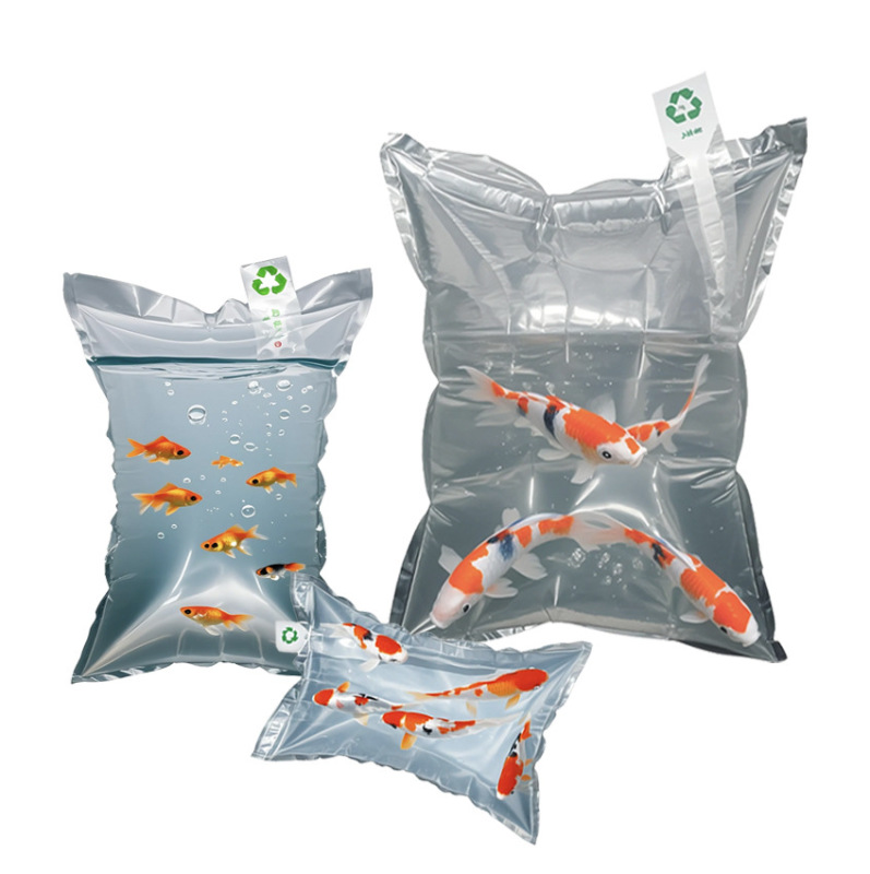 カスタマイズされた酸素入り活魚袋、厚手のジップロック袋、プラスチック袋、活魚袋、水族館観賞用空気注入式包装袋、宅配用|undefined