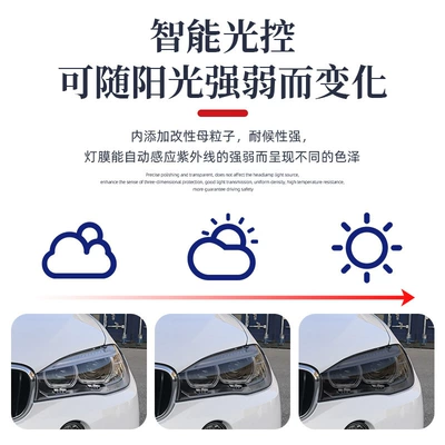 Car headlight protective film film color change headlight blackening tail