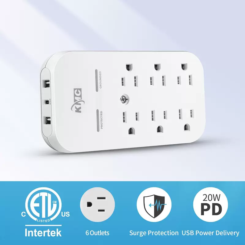 US standard wall USB socket one to six expansion socket US standard multi-function one to multiple plug expansion converter