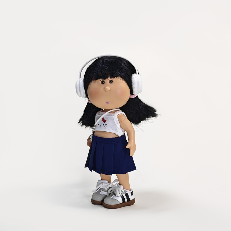 24cm Spanish Potato Doll Clothes Kt Printed Vest with Headphones Sweet Outfit Mia Spanish Potato Doll Clothes 24cm Spanish Potato Doll Clothes Kt Printed Vest with Headphones Sweet Outfit Mia Spanish Potato Doll Clothes