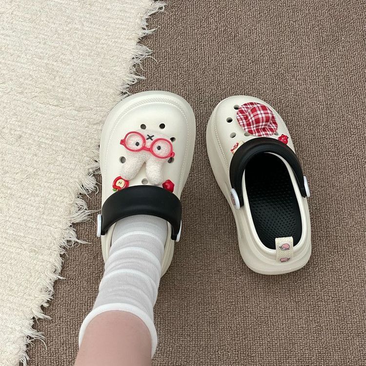 Thick-Soled Height-Increasing Cute Cartoon Miffy Rabbit Clogs, 2026 Summer Fashion Versatile Slippers with a Soft Stepping Feel and Closed-Toe Design Thick-Soled Height-Increasing Cute Cartoon Miffy Rabbit Clogs, 2026 Summer Fashion Versatile Slippers with a Soft Stepping Feel and Closed-Toe Design