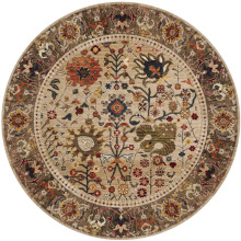 北欧复古风曼陀罗波斯圆形地毯客厅耐磨地毯民宿装饰民族风地毯