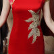Cheongsam Young Style Classy Improved Version New Stage Catwalk Performance Clothing Long Urban Style Large Size Slimming Look China