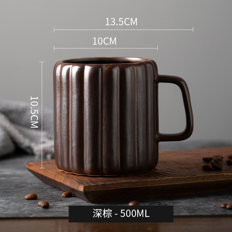 Taza de cerámica Dehua resistente a altas temperaturas, taza de cerveza de gran capacidad, taza de bebida de diseño de alto valor para oficina en el hogar