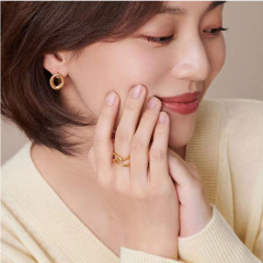Dainty Plain Band Ring for Women, S925 Silver Plated, Personality Light Luxury, Uncommon Design, 2022 New Arrival Trendy, High-End Sense
