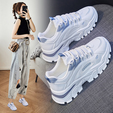 2025夏秋新款女鞋大码41-43肥脚透气运动休闲网面大号40-42老爹鞋