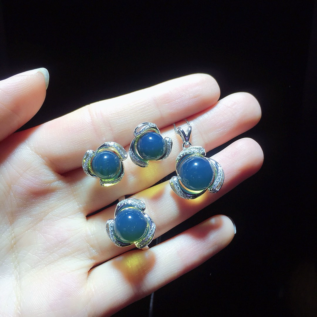 11mm-10mm-9mm мексиканский Liper Seiko инкрустирован S925 серебряный набор ювелирных изделий маленькая рыбка уникальный дизайн