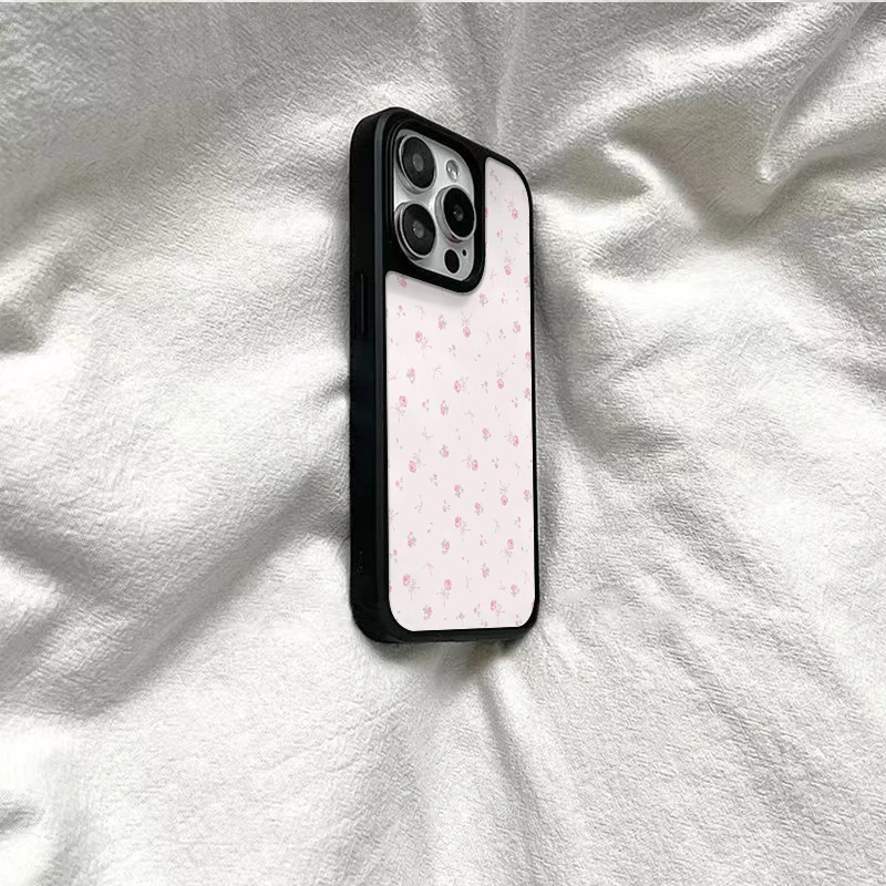 Rose Floral Phone Case Matte Hard Cover For Iphone Series_voghion.com