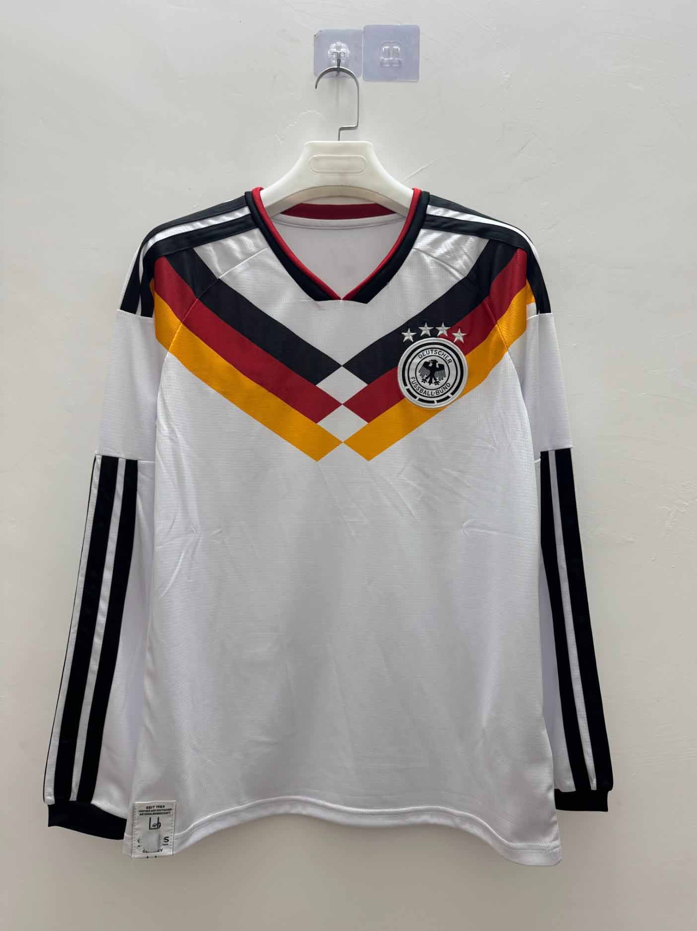 Nueva camiseta de fútbol de mangas largas de Argentina Real Madrid Barça de Alemania, la misma camiseta de venta directa suelta transpirable image 13