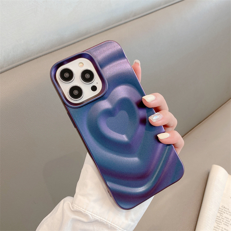 Ins風愛15proはiphone16 promax携帯ケース11立体波紋13フラッシュ粉12ソフトを適用している|undefined