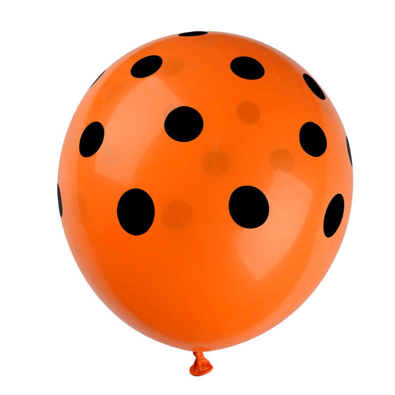 2,8G 12 pulgadas grueso color Polka Dot látex bola cumpleaños fiesta decoración diseño impresión Polka Dot Bola de látex