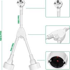 供应IP44欧洲防水电源插头线 一分二三延长线 欧式欧标欧规电源线