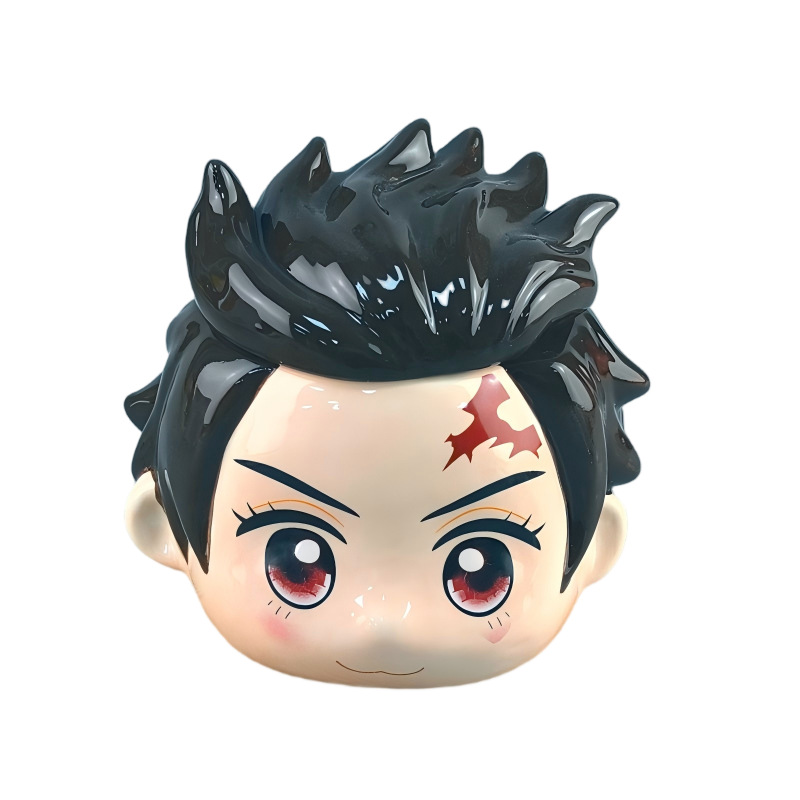 Anime One Piece Luffy Sombrero de paja Taza de café de cerámica Juego de tazas y platos de café creativo