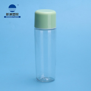 Trendy Plastic Skin Care Packaging Material Flat Top Cover Toner Remover Pet Bottle Source Manufacturer Can Be Customized