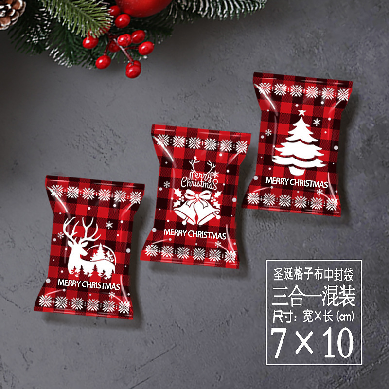 国境を越えた新しいクリスマスキャンディー袋リボン引きプレゼント袋収納袋プレゼント束ポケット包装袋卸売り|undefined