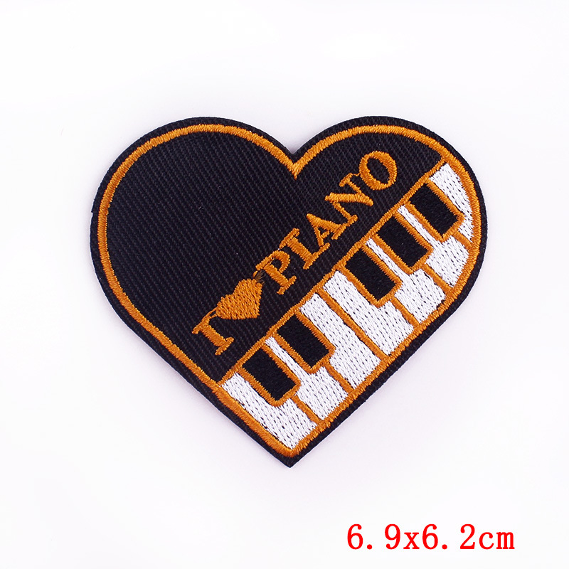 Letter Pattern 1 Piece Cartoon Style Letter Black Clothing Sticker Patches