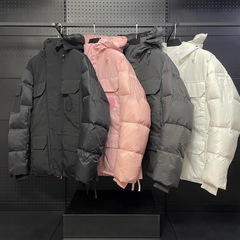 正确版 NFC芯片 鹅家2058黑标限量款环保远征派克大衣羽绒服外套