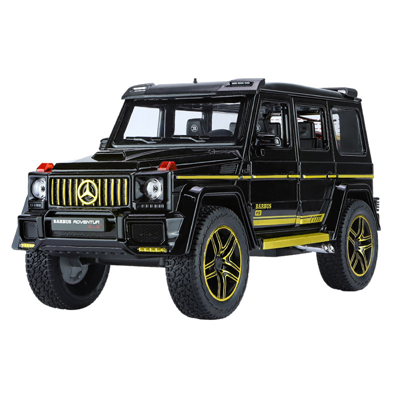 Weili modelo de coche de aleación 1:24 Big Ben G550 vehículo todoterreno tire hacia atrás con sonido y luz coche de juguete modelo de música adornos