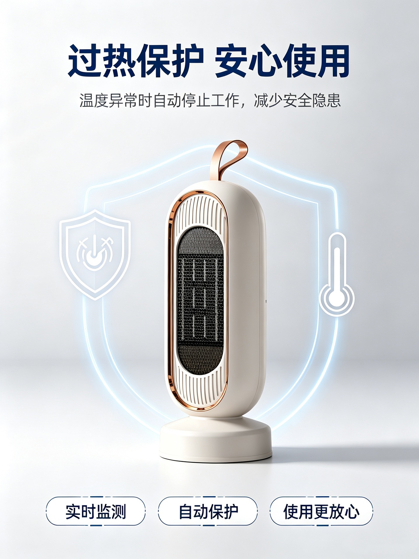 美斯特跨境暖风机1800W大功率欧规取暖器PTC发热电暖气家用加热器