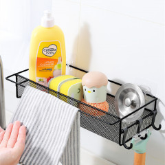 New-style kitchen faucet rack for sink&mdash;ideal for storing dishwashing sponges, scouring pads, and cloths; also doubles as a convenient draining stand.