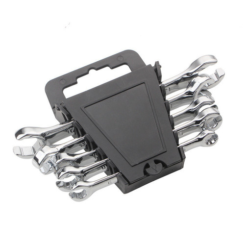 Double-headed hexagonal open-end wrench to disassemble brake pipe wrench, fork bayonet wrench, automobile high-pressure pipe wrench