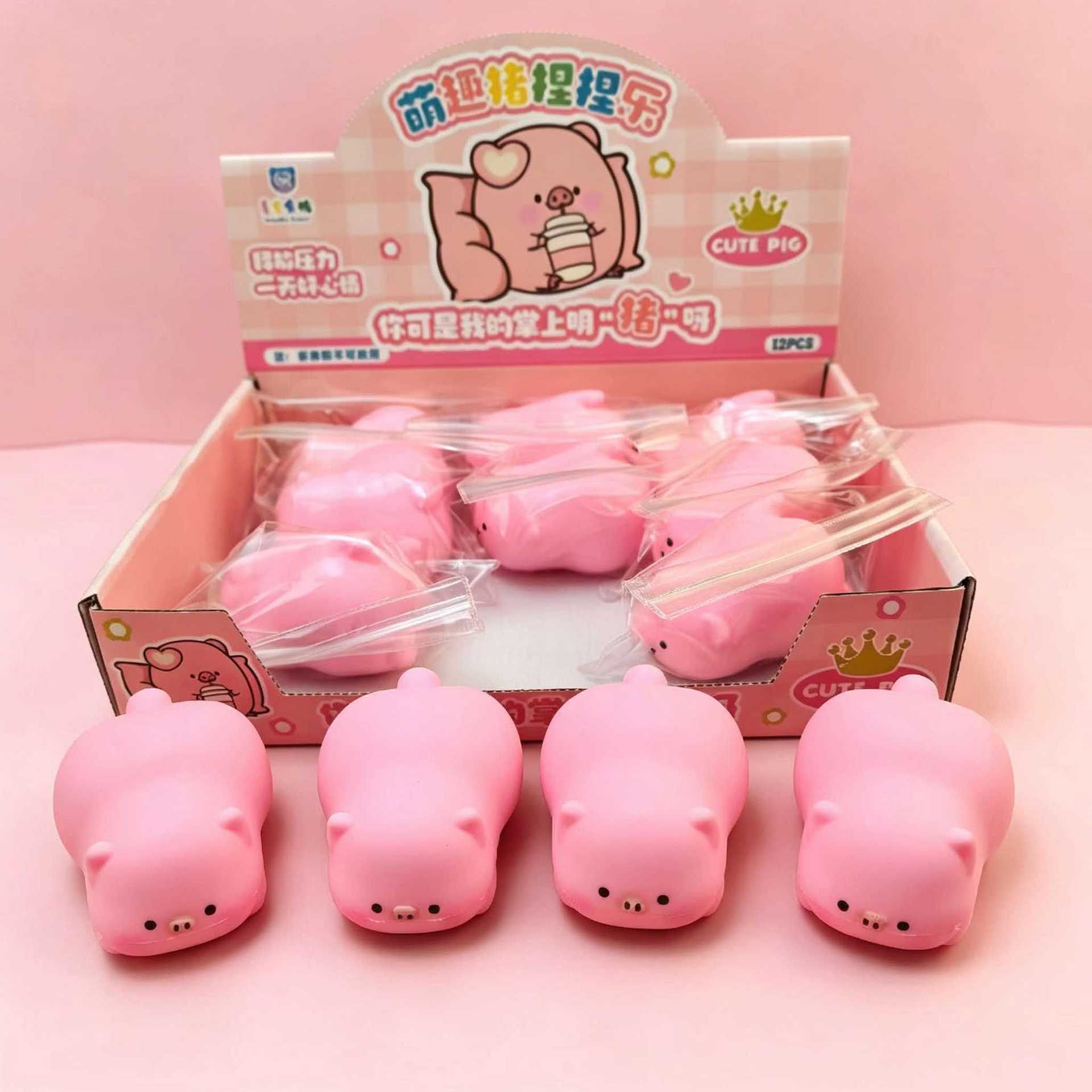 Papa pig comes in a box of 12 pvc bags