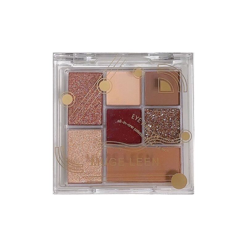 七色のつや消しのアイシャドーの皿の低い飽和の大きい地色の高い顔の値の怠惰な風の金華の化粧の化粧の平は多機能のアイシャドーに代わって|undefined