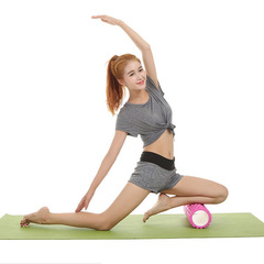 Hollow yoga column roller muscle relaxation massage roller EVA mace fitness foam shaft yoga massage stick