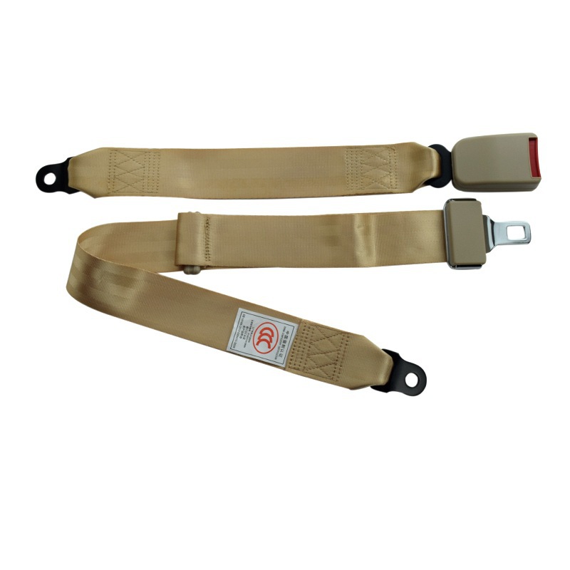Car Seat Belt for Buses, Trucks, and Amusement Facilities, Waist-Type Two-Point Seat Belt with 3C Certification, Adjustable Length