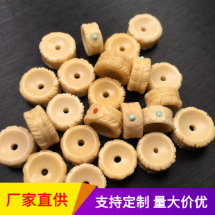 Factory Wholesale natural raw ore gold paste Jade feather buckle with all kinds of star Moon King Kong Bodhi text play accessories