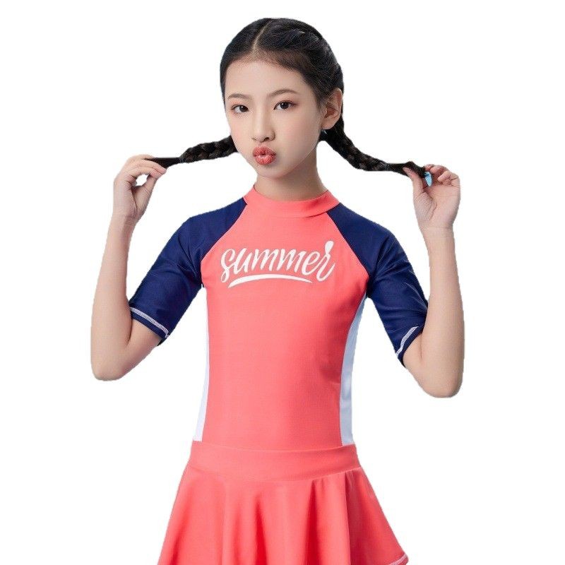 Children's swimwear for swimming for students, for teenagers, sun protection 5