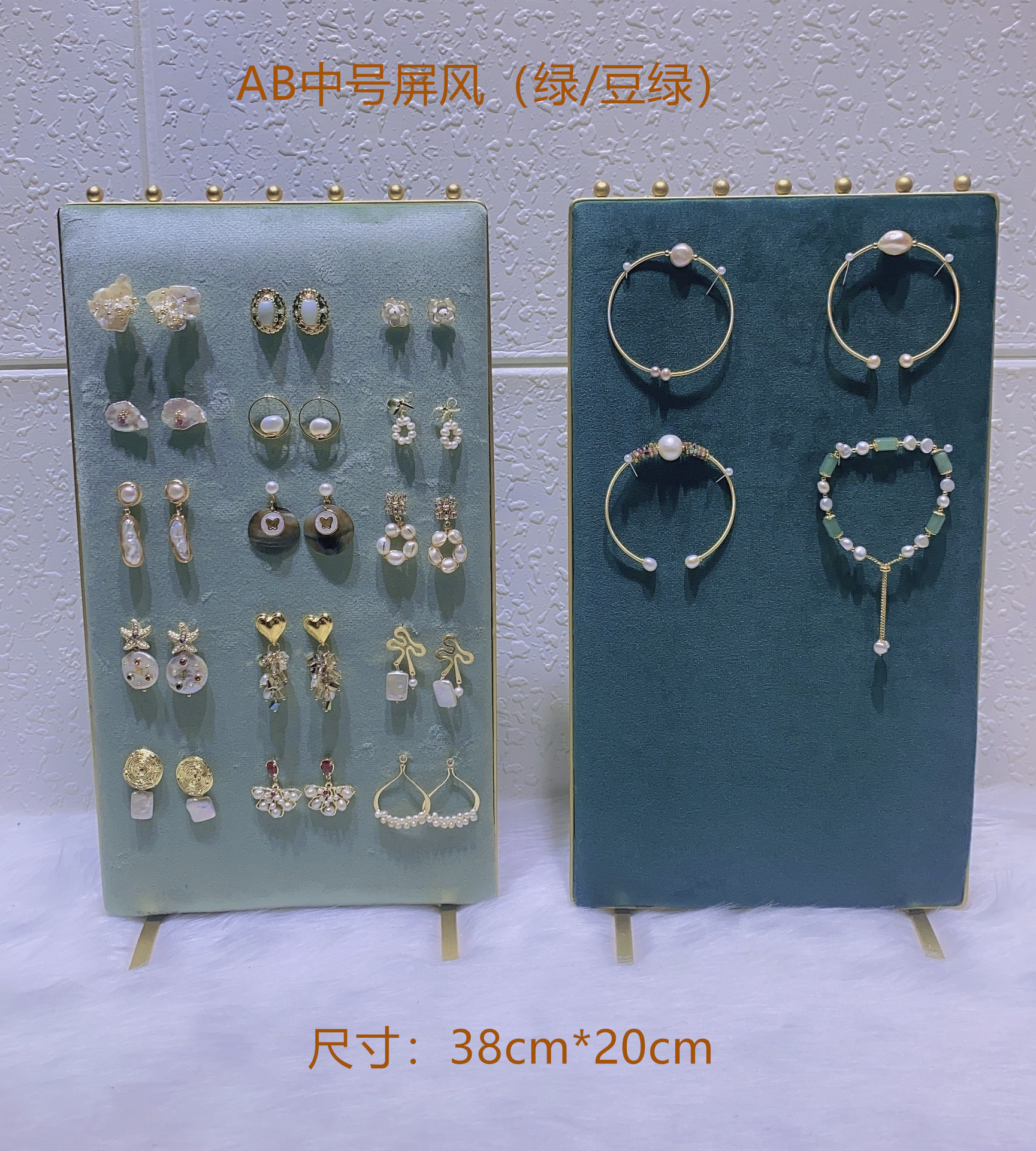 Acrylic AB Face Square Screen Earring Necklace Brooch Decor Display Prop Double-Sided Practical Style
