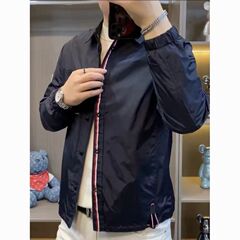 高级新款男士欧货翻领休闲修身夹克外套百搭爆款时尚潮流上衣春秋