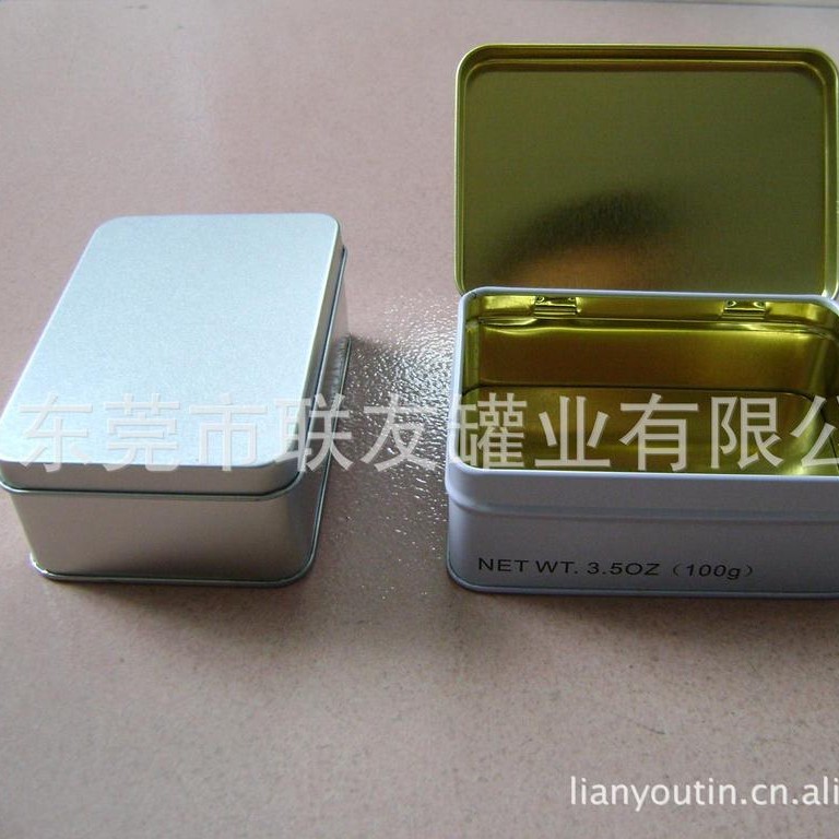 厂价直销印花内光油长方形透明皂精油马口铁盒罐装通用包装