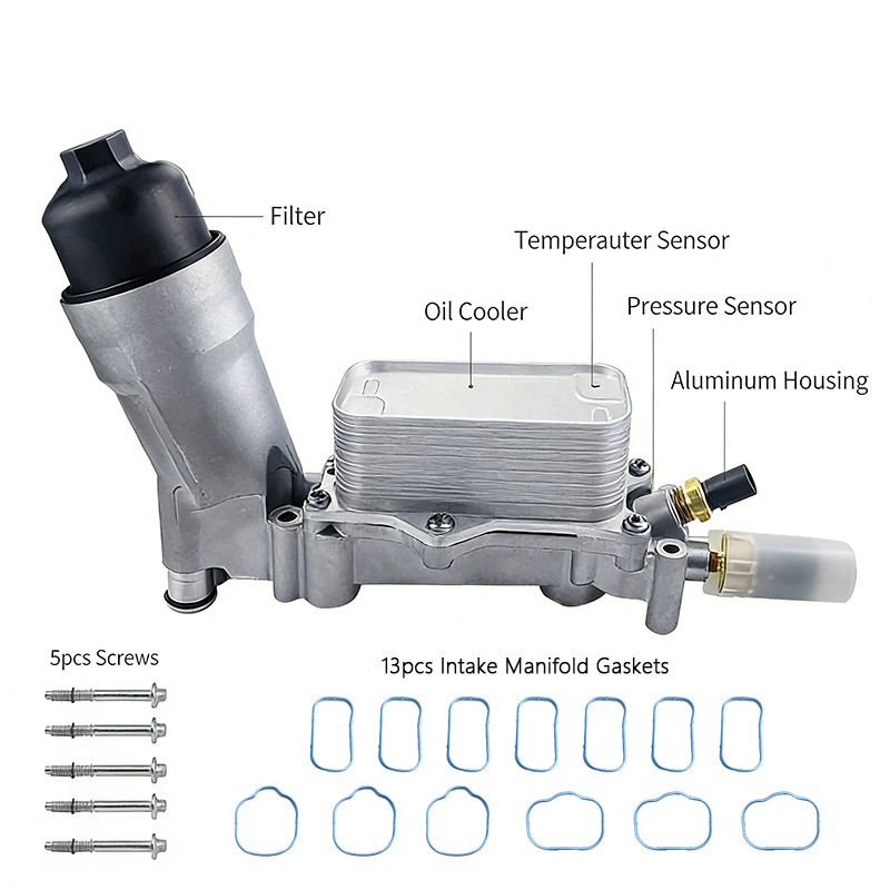 68105583AF is suitable for Dodge Chrysler all-aluminum oil filter oil cooler assembly