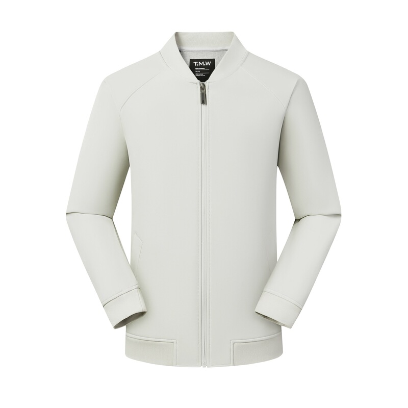 Soft Shell Baseball Jacket for Men and Women, Cross-Border Baseball Jacket for Men and Women, Gray Jacket